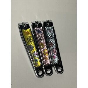 3 Vintage Fingernail Clippers Professional Stainless Steel Sharp Cutter Nail
